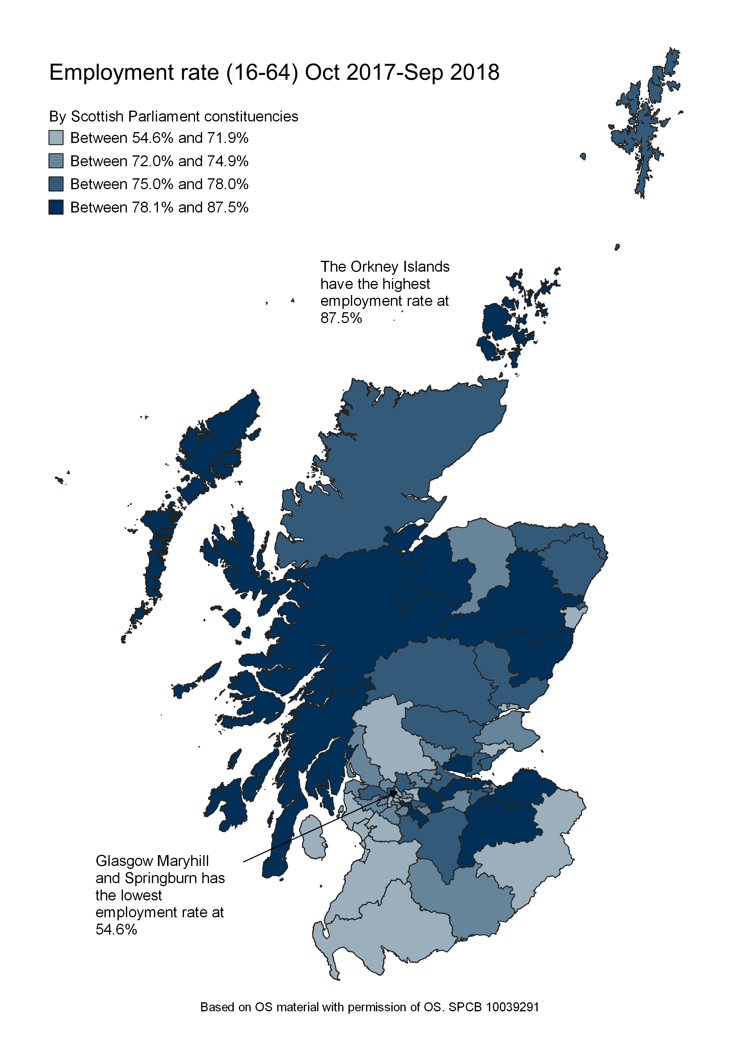 The unemployment rates for people aged between 16 and over for each Scottish Parliamentary constituency.